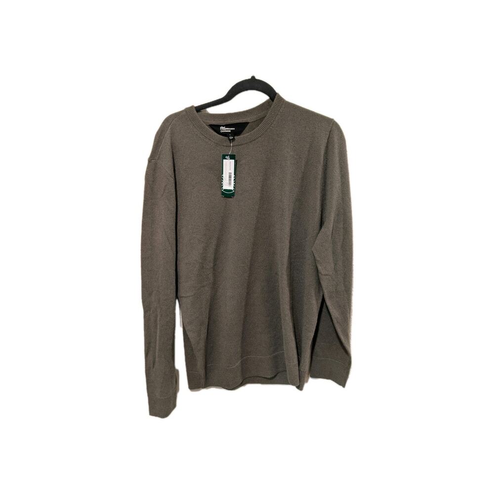The Commons Fletcher 100% Cashmere Crewneck Dark Green Sweater Size L
